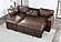 U0203 Coffee Reversible Pull Out Sofa Bed by Global Furniture