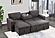 U0203 Dark Grey Reversible Pull Out Sofa Bed by Global Furniture