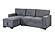 U0203 Light Grey Reversible Sofa Bed by Global Furniture
