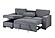 U0203 Light Grey Reversible Sofa Bed by Global Furniture