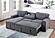 U0203 Light Grey Reversible Sofa Bed by Global Furniture