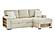 U0222 Ivory Pull Out Sofa Bed w/Speaker & 2 Pillows by Global Furniture