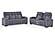 U1895 Grey P2 Console Reclining Loveseat w/Is & LED by Global Furniture