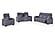 U1895 Grey P2 Recliner w/Is & LED by Global Furniture