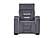 U1895 Grey P2 Recliner w/Is & LED by Global Furniture