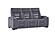 U1895 Grey P2 Reclining Sofa w/Is & LED by Global Furniture