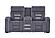U1895 Grey P2 Reclining Sofa/Console Reclining Loveseat by Global Furniture