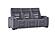 U1895 Grey P2 Reclining Sofa/Console Reclining Loveseat by Global Furniture