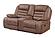 U2250 Brown Reclining Sofa/Console Reclining Loveseat by Global Furniture