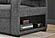 U2601 Dark Grey Reversible Sofa Bed w/Drop Down Table & Speaker by Global Furniture