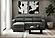U2601 Dark Grey Reversible Sofa Bed w/Drop Down Table & Speaker by Global Furniture