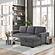 U2660 Grey L Sofa Bed Sectional w/o Pullout by Global Furniture