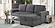 U2660 Grey L Sofa Bed Sectional w/Pullout by Global Furniture