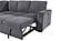 U2660 Grey Sectional w/o Chaise & w/Pullout Sofa Bed by Global Furniture