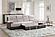 U3822 Beige/Brown Sectional w/Po & USB by Global Furniture
