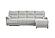 U3822 Grey/Ice Sectional w/Pullout Bed & USB by Global Furniture