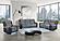 U5914-Grey/Black Console Reclining Loveseat & Recliner by Global Furniture