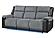 U5914 Grey/Black Reclining Sofa/Console Reclining Loveseat by Global Furniture