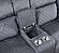 U5914/U5915 Grey/Black Reclining Sofa, Console Reclining Loveseat w/Immersive Sound & Blue LED & Recliner by Global Furniture