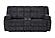 U6000 Black Reclining Sofa/Console Reclining Loveseat by Global Furniture