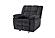 U6000 Black Reclining Sofa/Console Reclining Loveseat/Recliner by Global Furniture
