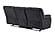 U6000 Black Reclining Sofa/Console Reclining Loveseat/Recliner by Global Furniture