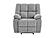 U6000 Smoke Glider Recliner by Global Furniture
