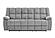 U6000 Smoke Reclining Sofa/Console Reclining Loveseat by Global Furniture