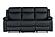 U6026 Black PU 72A Reclining Sofa/Console Reclining Loveseat w/LED & Speaker by Global Furniture