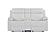 U6026 Blanche White Console Reclining Loveseat w/LED & Speaker by Global Furniture
