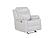 U6026 Blanche White Glider Recliner w/LED by Global Furniture