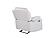U6026 Blanche White Glider Recliner w/LED by Global Furniture