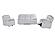 U6026 Blanche White Glider Recliner w/LED by Global Furniture
