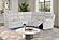 U6026 Blanche White Right Side Facing Sectional w/LED & Speaker by Global Furniture