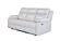 U6026 Blanche White Reclining Sofa w/LED by Global Furniture