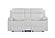 U6026 Blanche White Reclining Sofa w/LED by Global Furniture