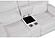 U6026 Blanche White Reclining Sofa w/LED by Global Furniture