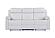 U6026 Blanche White Reclining Sofa w/LED by Global Furniture