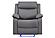 U6026 Grey PU 46A Glider Recliner w/LED by Global Furniture