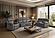 U6026 Grey PU 46A Reclining Sofa/Console Reclining Loveseat w/Speaker/Glider Recliner by Global Furniture