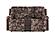 U6028 Brown Reclining Sofa/Console Reclining Loveseat/Glider Recliner by Global Furniture