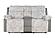 U6028 Grey Reclining Sofa/Console Reclining Loveseat/Glider Recliner by Global Furniture