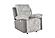U6028 Grey Reclining Sofa/Console Reclining Loveseat/Glider Recliner by Global Furniture