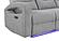 U6611 Grey 15 Power Console Reclining Loveseat w/LED by Global Furniture