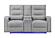 U6611 Grey 15 Power Console Reclining Loveseat w/LED by Global Furniture