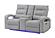 U6611 Grey 15 Power Reclining Sofa/Power Console Reclining Loveseat by Global Furniture