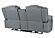 U7068 Grey 10 Power Console Reclining Loveseat w/LED by Global Furniture