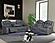 U7068 Grey 10 Power Console Reclining Loveseat w/LED by Global Furniture