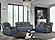 U7068/U7069 Grey 10 Power Reclining Sofa/Power Console Reclining Loveseat w/Led & Immersive Sound/Power Recliner by Global Furni