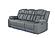 U7068/U7069 Grey 10 Power Reclining Sofa/Power Console Reclining Loveseat w/Led & Immersive Sound by Global Furniture